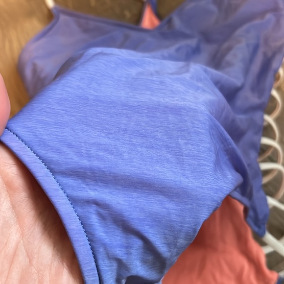 size small BODY GLOVE one piece bathing suit, purple/white - Picture 2 of 6